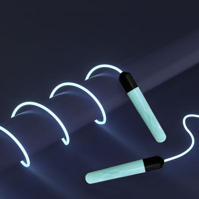 China Durable Night Jumping Ropes 2.8m Glowing LED Light Exercise Light Up Outdoor Colorful Luminous Kids Jump Rope for sale