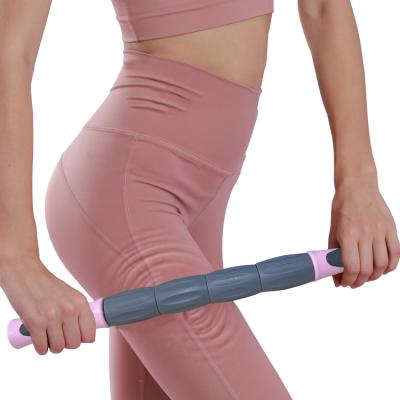 China Hand Held Plastic Roller Speed ​​Foam Therapy Bar Gym Recovery Yoga Massage Stick for sale