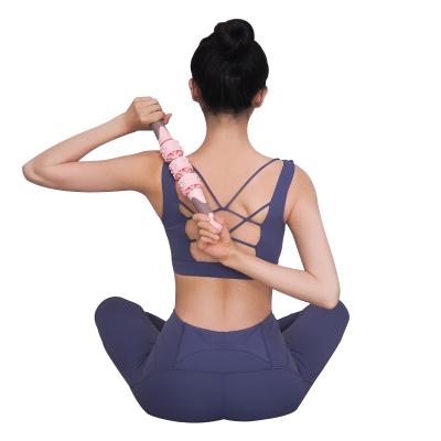 China Factory Direct Handheld Muscle Relaxation Artifact Yoga Massage Stick Fitness Roller Stick for sale