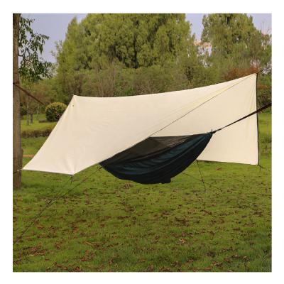 China New Design Polyester Glamping Ripstop Hammock Rain Fly Camping Tarp Tent Hexagon Luxury Outdoor Waterproof Shelter for sale