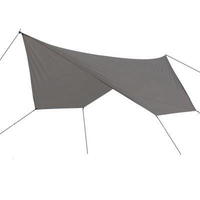 China SENTU 3.5*2.9M Outdoor Camping Waterproof UV-resistant Nylon Polyester Ripstop Coated Fly Sheet PU Rain Fly Hammock Tent Tarp Shelter for sale