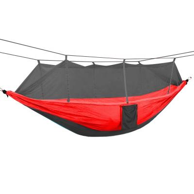 China Wholesale Lightweight Portable Rollover Prevention Parachute Hammock with Mosquito Net Outdoor Camping Hammock for sale