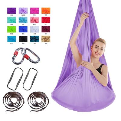 China Multifunctional Aerial Bristle Equipment for Dance Fitness Yoga Swing Yoga Acrobatic Flying Aerial Hammock (Purple) for sale