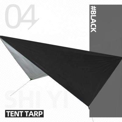 China 210T Large Outdoor Recreation Polyester Flysheet Sun Shade Canopy Camping Tent Tarp Hammock Ultralight Waterproof Rain Fly for sale