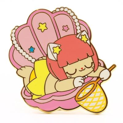 China Wholesale custom soft metal lapel pins Europe TTGYP glitter anime logo pin hat badges lapel pins for sale