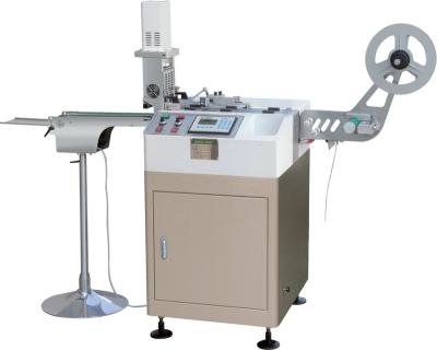 중국 JC-3080 Jingda Super Fast Ultrasonic Label Cutting Machine for Polyester Satin Ribbon and Garment Wash Care Labels 판매용