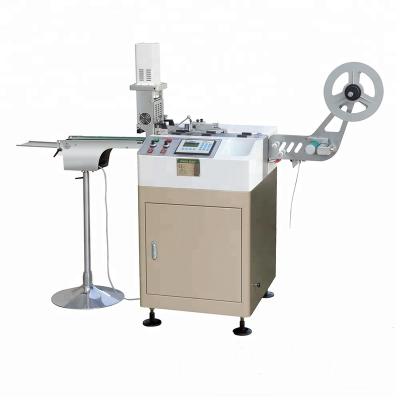 China Fabric Label Cutting Machine /Ultrasonic Label Cutter with High Speed for Clothes Polyester Satin Ribon Label JC-3080 for sale