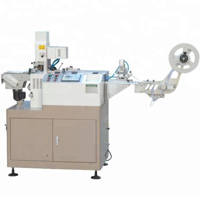 China Label Cutting Machine, Ultrasonic Parallelogram Polyester Ribbon Tape Cutter JC-3080C for sale