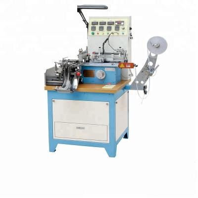 China Multi-function Label Cutter / Printed Fabric Label Cutting and Folding Machine / Tape Cut & Bend Machine JZ-2817 for sale