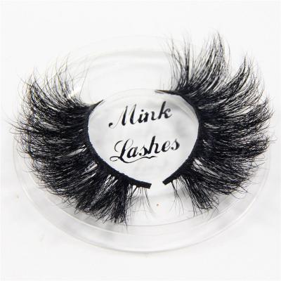 China Professional Wholesale 100% Real Feather Private Label Mink Fur False Eyelashes 25mm 3d Mink Lashes for sale