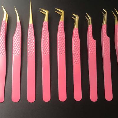 China High quality fast shipping low moq eyebrow lash extension tweezers for sale