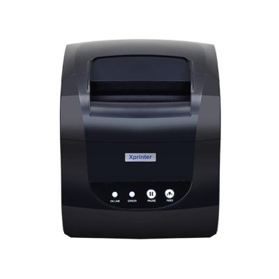 China Black and White Xprinter 365B LAN Thermal Label Printer Barcode 20-80mm Sticker Receipt Printer 2 in 1 Printing Machine for Android IOS Windows for sale