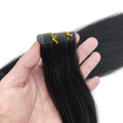 China Silky Straight Wave 12A Virgin Russia Grade Invisible Invisible Tapes Hair Extensions Wholesale Price Seamless Tape In For Salon Use for sale