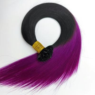 China Silky Straight Wave Ombrera Color Customized Russian Virgin Remy Cuticle Aligned Hair Grade U Tip Indian Remy Hair Extensions For Hair Salon for sale