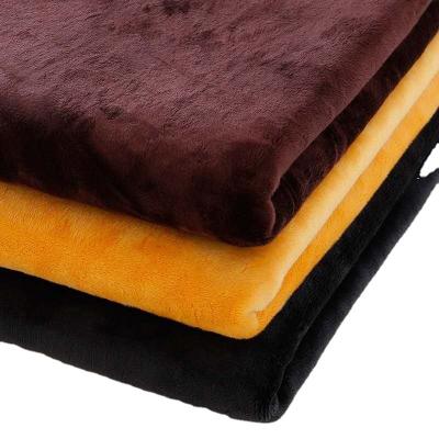 China Popular Sueded 95%polyester 5%spandex brushed silver fox velvet fabric for dresses wholesale for sale