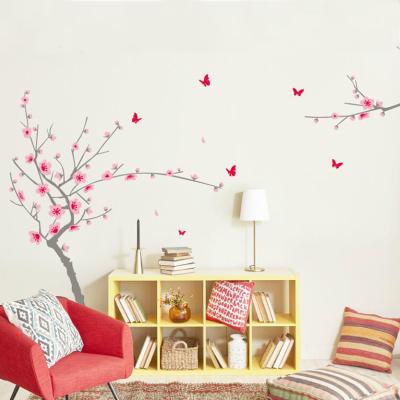 China WALL STICKER Adhesive Cherry Blossom Tree Wall Sticker Home Decor Living Room Removable Picture for sale