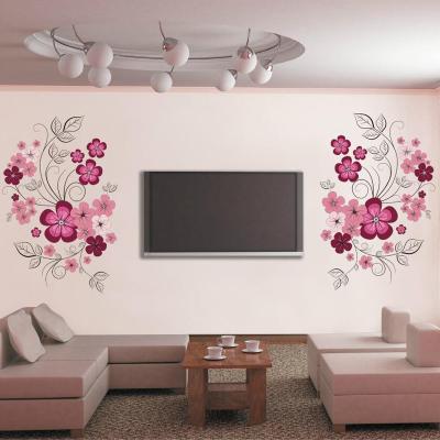 China PVC Removable Flower WALL STICKER Home Decoration Wall Sticker for sale