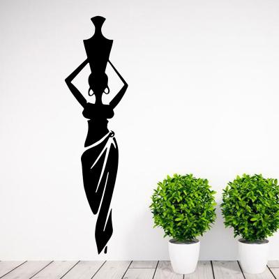 China Hot Sale Home Decorative 3d Vinyl African Sticker Amazon Woman Wall Decals for sale