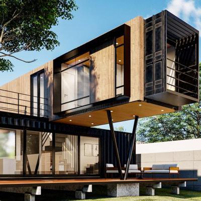 China Hotel Buildings Prefab Modular Folding House 20ft Container Apartment Building Complex 40ft Hurricane Proof for sale