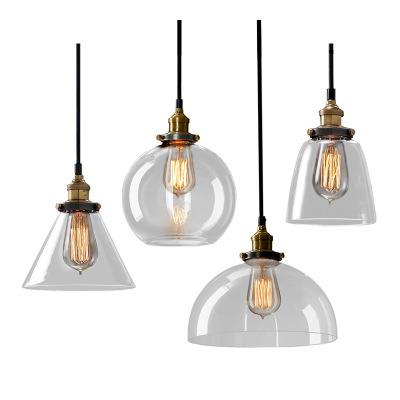 China Artdecolite Modern Simple Modern Amber Glass Pendant Lamp Restaurant Cafe Bar for sale