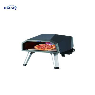 China Wholesale Adjustable Size High Efficiency Stainless Steel Gas Pizza Oven 12 Inch Outdoor Portable Gas Oven With Factory Price Europe CE for sale