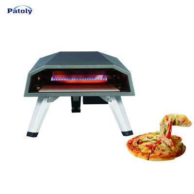 China Hot Selling High Quality Outdoor Camping Kitchen Appliance Stainless Steel Gas Pizza Oven Gas Burner Gas Garden Adjustable Height for sale