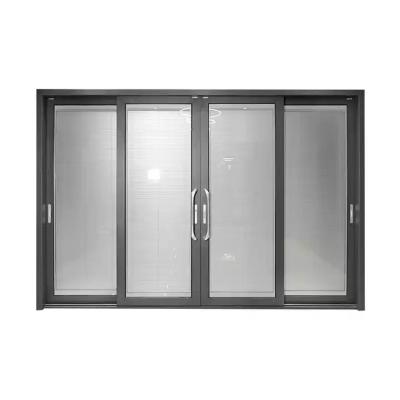 China Customized Modern Multi Panel Sliding Doors , Temper Glass Aluminum Frame Doors zu verkaufen