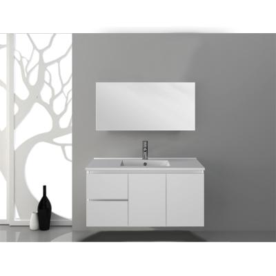 China Hotel PVC Bathroom Cabinet , Modern Style Waterproof Wall Mounted Vanity for sale