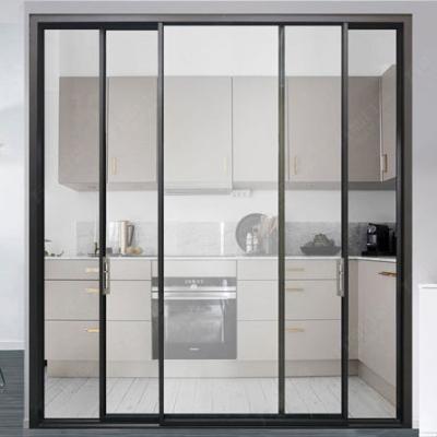 China Modern Aluminum Double Glazed Sliding Doors Push And Pull Opening for sale