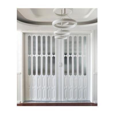 China 10mm Plastic Interior Sliding PVC Folding Door Surface Finished for sale