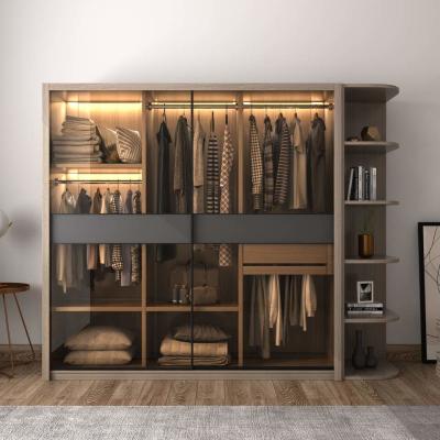 China Cupboard Sliding Door Portable Wardrobe Closet Luxury Modern for sale