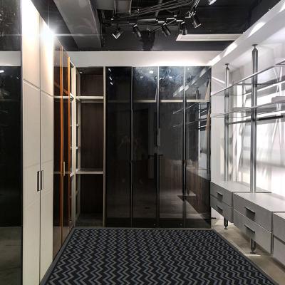 China Bedroom Living Room Glass Door Closet , Modern High Gloss Wardrobe for sale