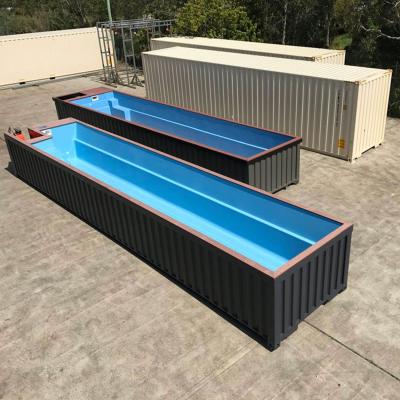 Κίνα 40FT Prefab Customized Size And Color Container Swimming Pool By Steel Material With Electrical And Plumping System προς πώληση