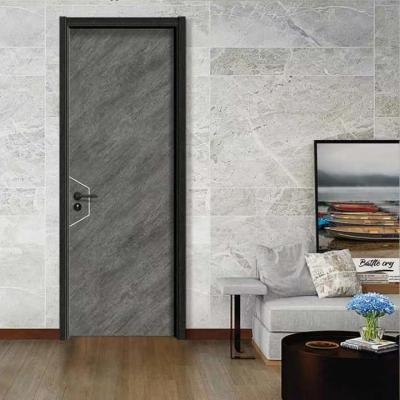 China Customized Plywood MDF Wooden Interior Flush Door With Veneer Finish for sale