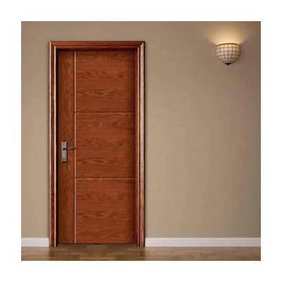 China PVC WPC MDF Wooden Door Walnut Oak Veneer Flush Internal Doors for sale