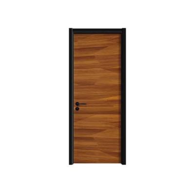 China Sound Insulation MDF Wooden Door 43mm Thick PVC Interior Doors With Frames for sale