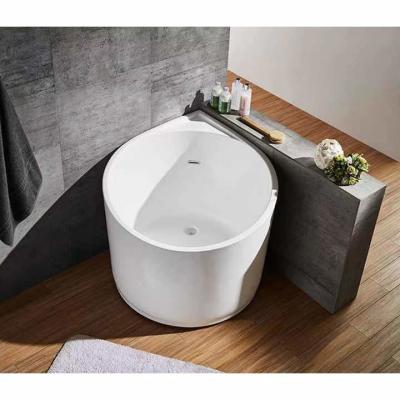 China Eco Friendly Black Freestanding Corner Soaking Tub 950*950*720MM for sale