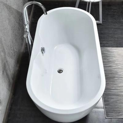 China Custom Square Acrylic Freestanding Soaking Bathtub With Armrest for sale