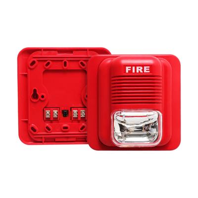 China Sound Conventional Fire Strobe 12v/24v Fire Siren Alarm Light And Sounder 5C-105 5C-105 for sale