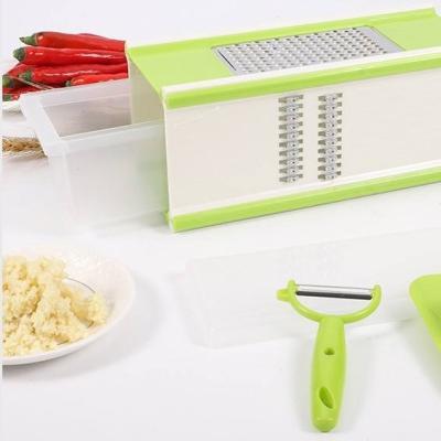 China Sustainable Four-side grater vegetable cutter 5-in-1 shredder potato grater four-side shredder for sale