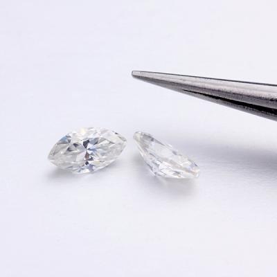 China Wholesale 5x10mm Marquise Cut loose diamond moissanite from Wuzhou game or starsgem color fire for sale