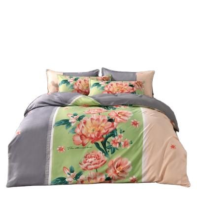 China Wholesale Viable Manufacturer Microfiber Bedding Flower Print Duvet Cover Set for sale