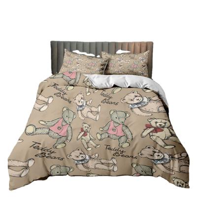 China Folded 2021 Hot Selling Luxury Cute Animal Comforter Bedding Sets 100% Cotton Sets for sale