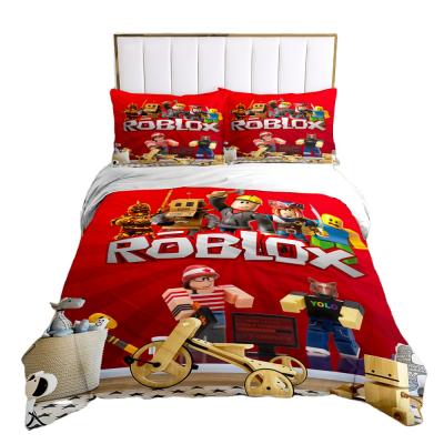 China 3D Printing Lego Set Folded Luxury Bedding Set 3 Pieces Bedroom Bedding Set Normal Printing Down Comforter Cover for sale