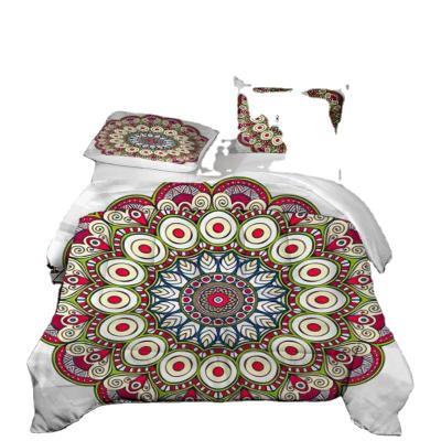 China Comforter Patterns High Quality 3D Printing Style Mandala Pattern Home Use Bedding Bohemian Set for sale