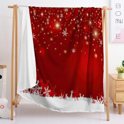 China Wholesale PORTABLE Full Blanket High Quality Soft Christmas Flannel Custom Body Covering Blanket for sale