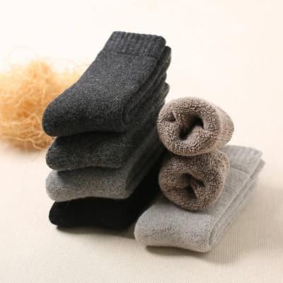 China QUICK DRY Autumn and winter super thick wool Unisex socks men's and women's medium tube socks thickened warm terry socks for sale