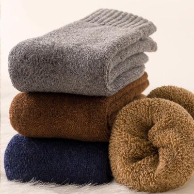 China QUICK DRY Popular winter socks thicken warm towel socks men's tube floor socks for sale