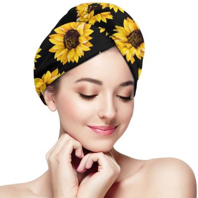 China Water Absorption QUICK DRY Strong Turban 65x25cm For Women Reusable Microfiber Hair Towel Hair Dryer Chain Turban for sale