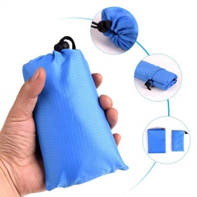 China Bsci Ripstop Waterproof Outdoor Beach Pocket Camping Waterproof Compact Cover With Built In Stakes for sale